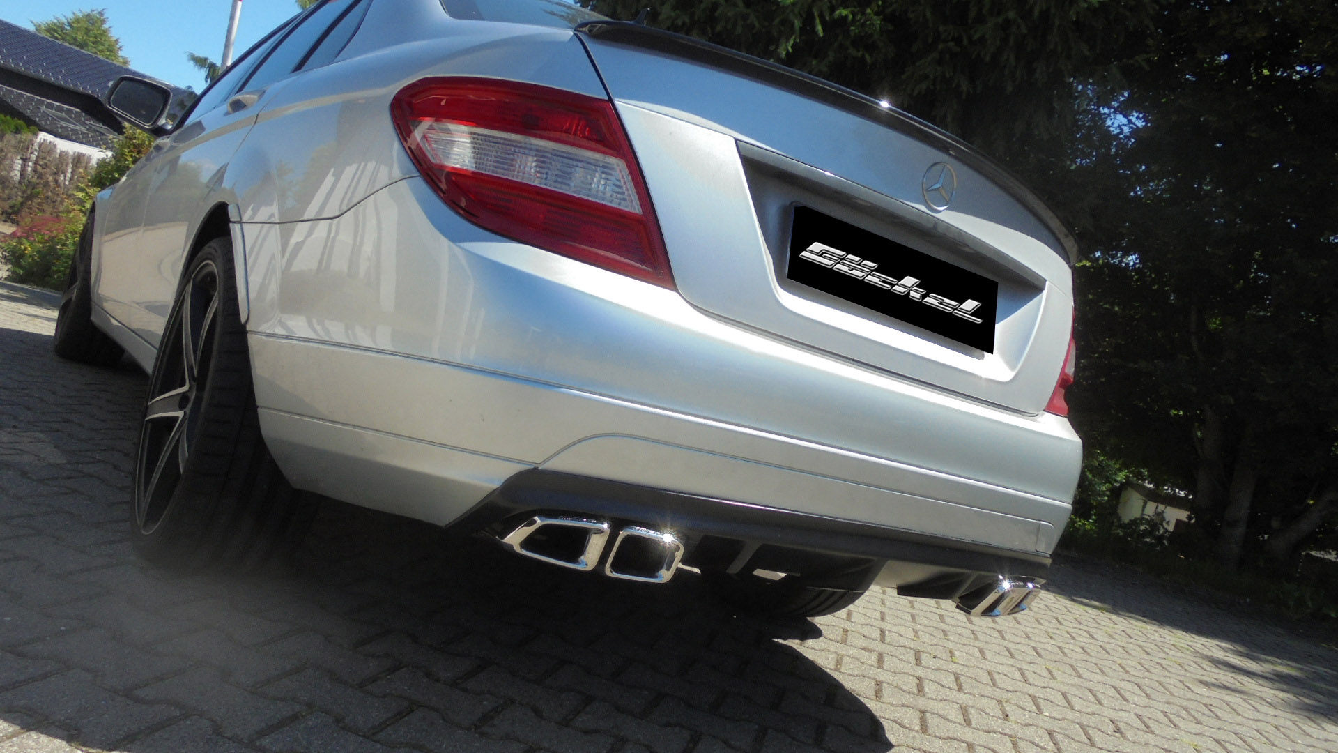 Diffusor C-Klasse W204 Limo. Seriensto&szlig;stange Baureihe 03.07-03.11